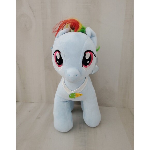 Build A Bear My Little Pony Stuffed Plush Princess Rainbow Dash Blue Pegasus 16" - Picture 2 of 5